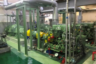 大型雨水ポンプ（横軸斜流）